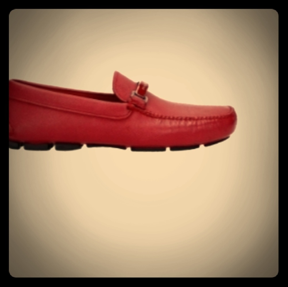 Prada Loafers Ruby Red